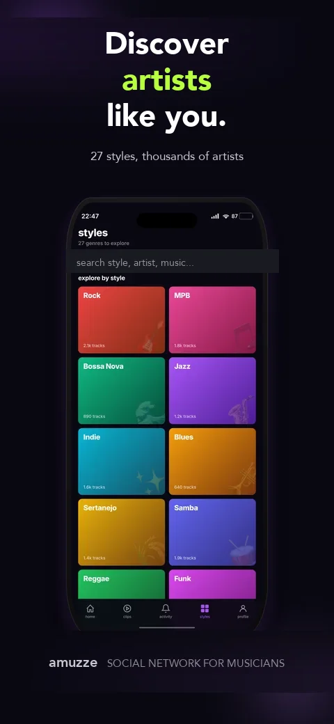 Discover people making music like you.