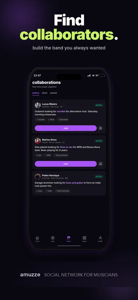 Find collaborators.