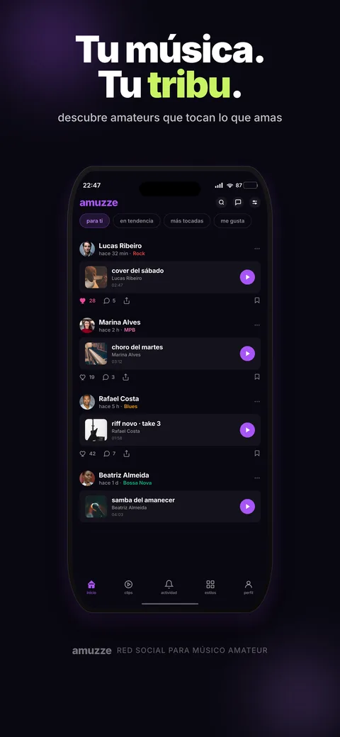 Tu música. Tu tribu.
